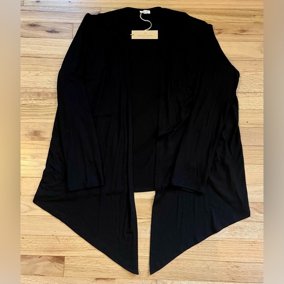 NWT Studio Ko Clothing Bamboo Collection W’s Sweater XL Black - Picture 1 of 6